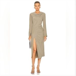 Jonathan Simkhai Bryanna Dress in Olive - SZ 6